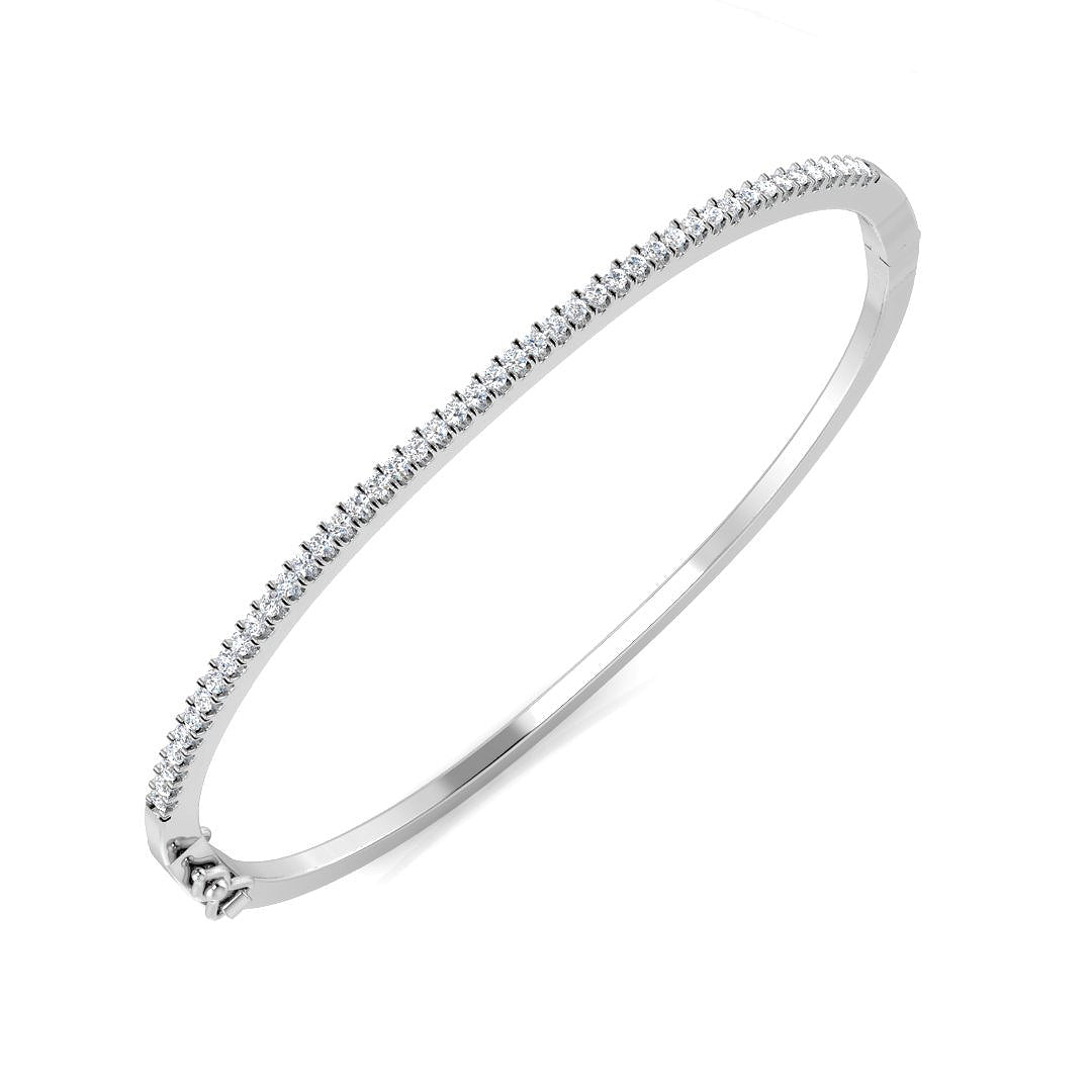 Round Diamond Bangle