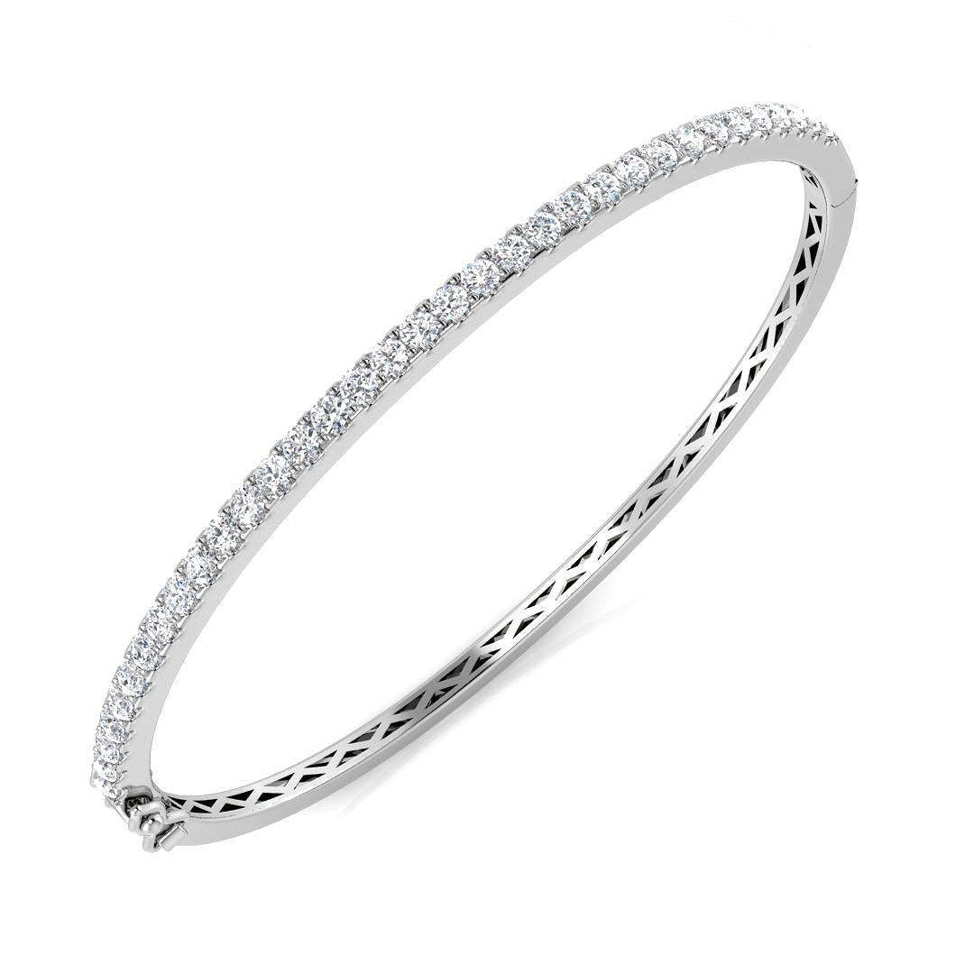 Round Diamond Bangle