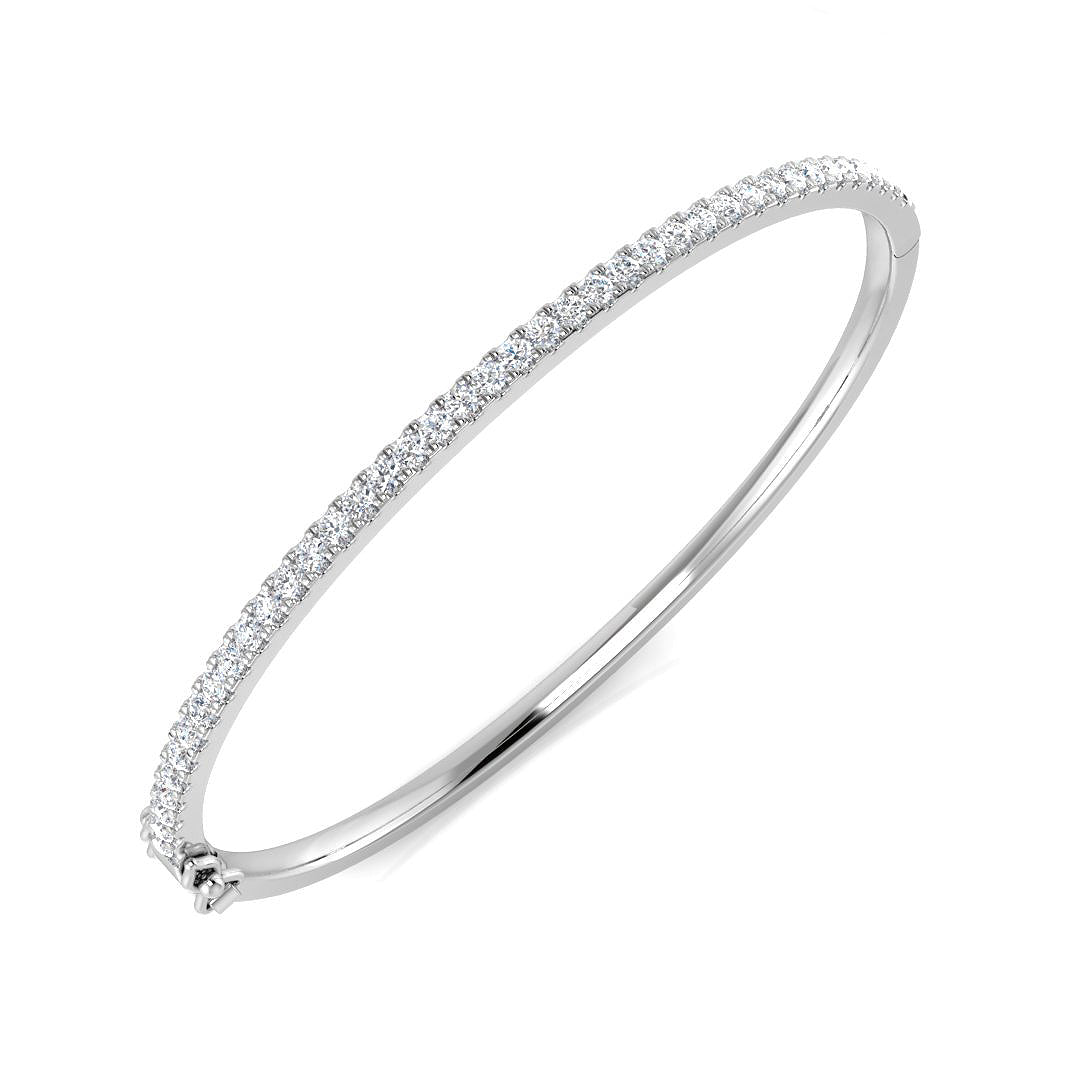Round Diamond Bangle