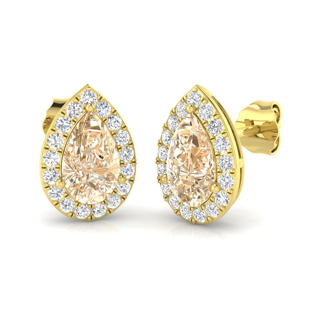 Pear Gemstone Earrings