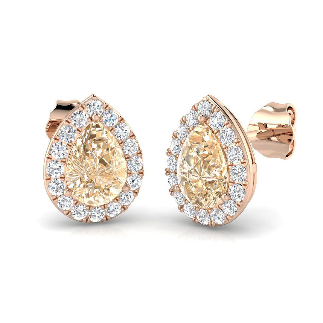 Pear Gemstone Earrings