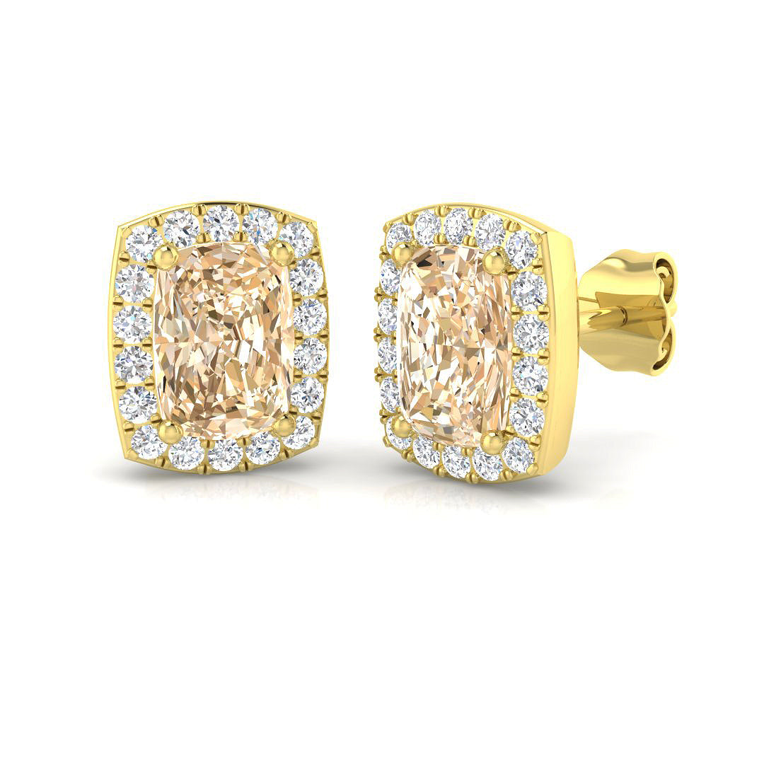 Cushion Gemstone Earrings