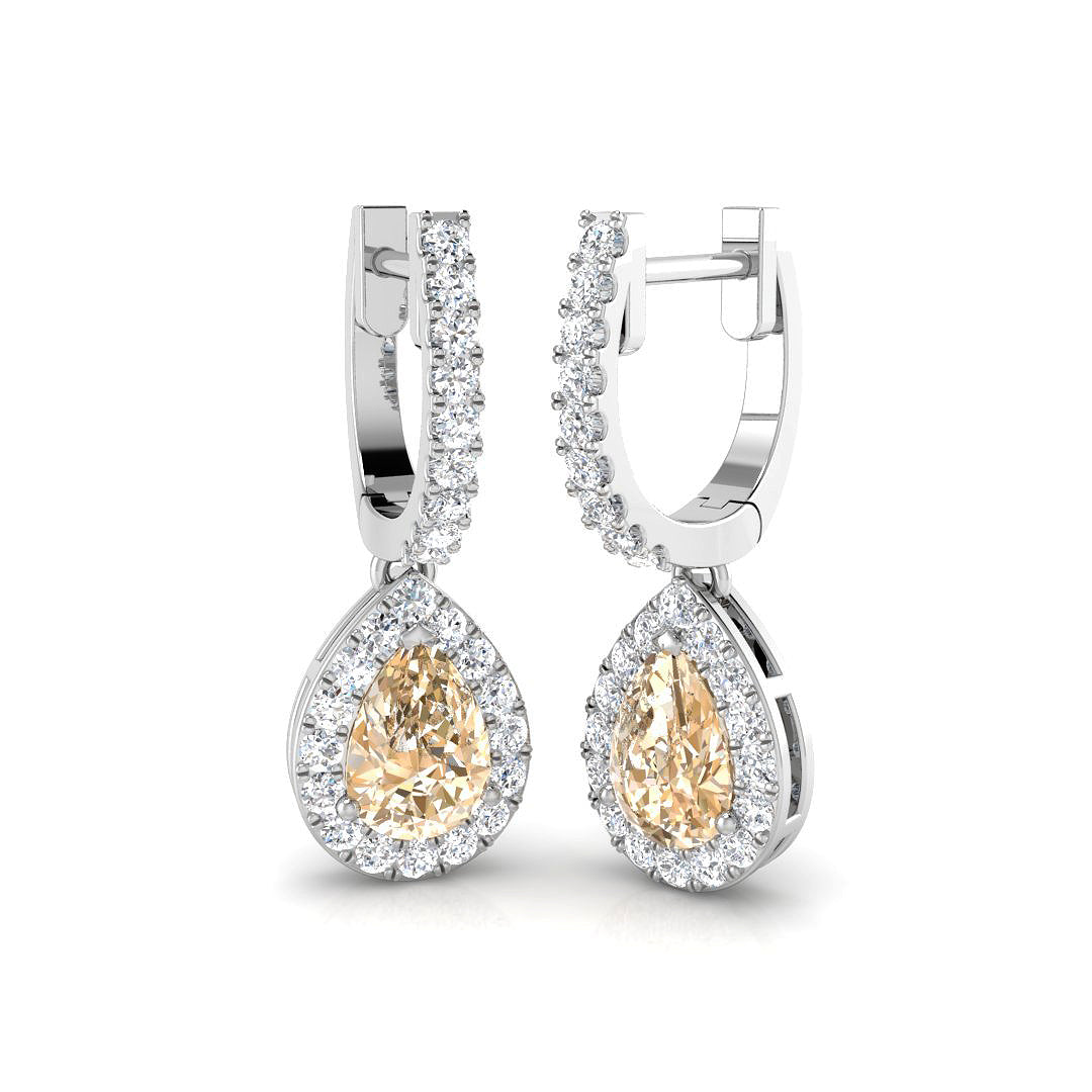 Pear Gemstone Earrings