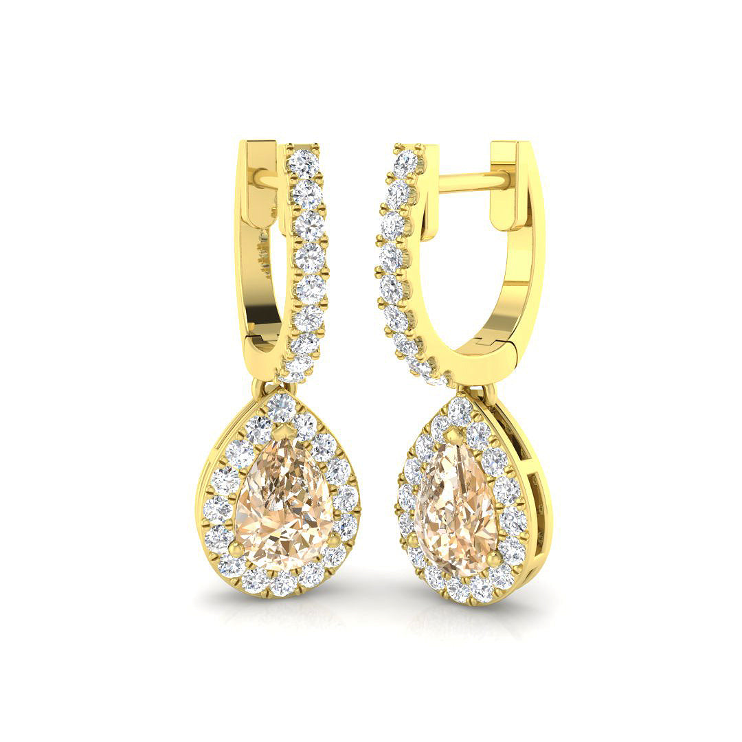 Pear Gemstone Earrings