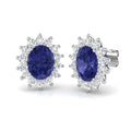 Oval Gemstone Earrings