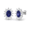 Oval Gemstone Earrings
