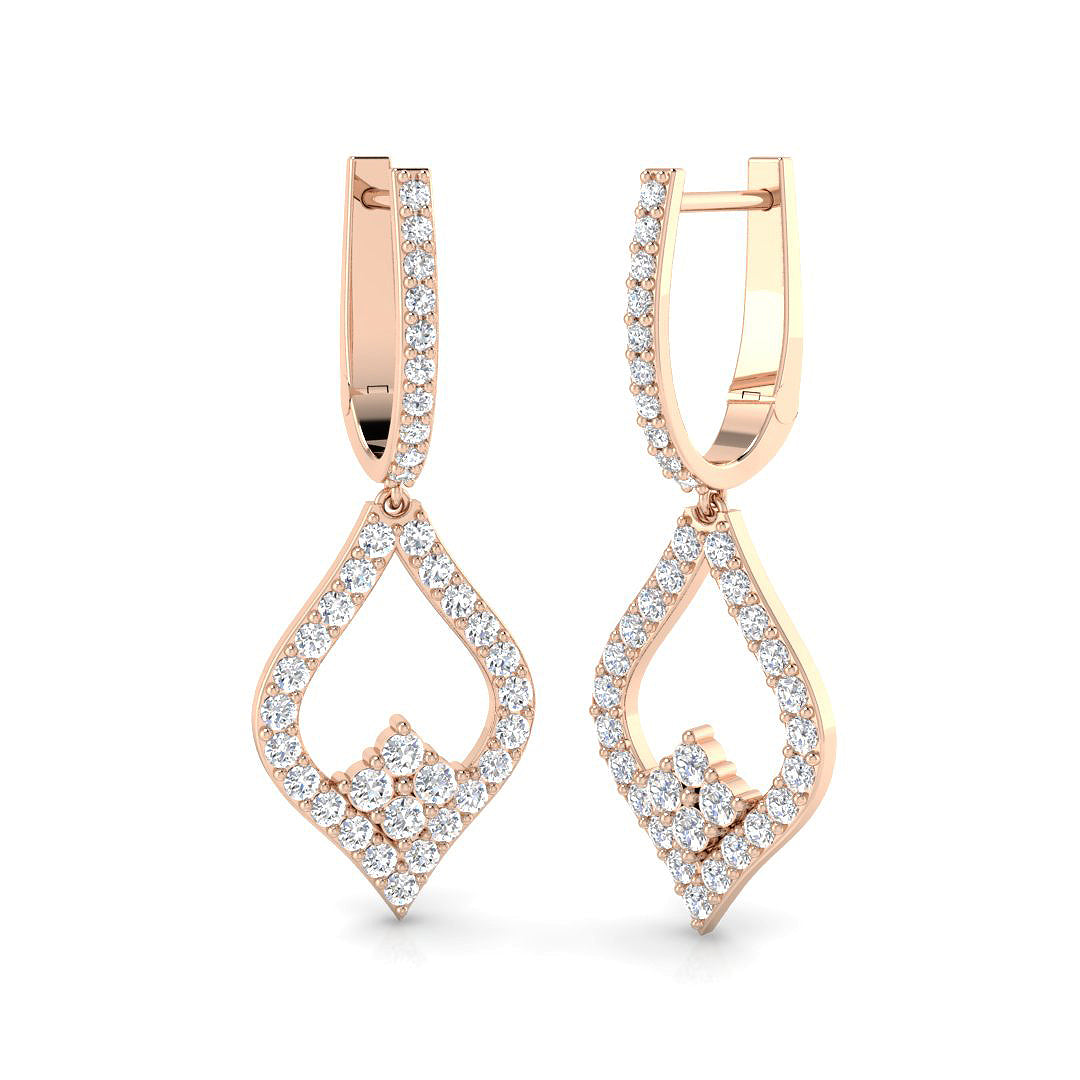 Round Diamond Earrings