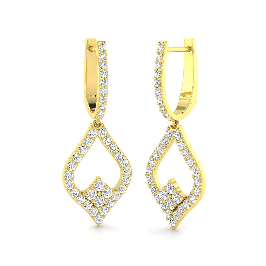 Round Diamond Earrings