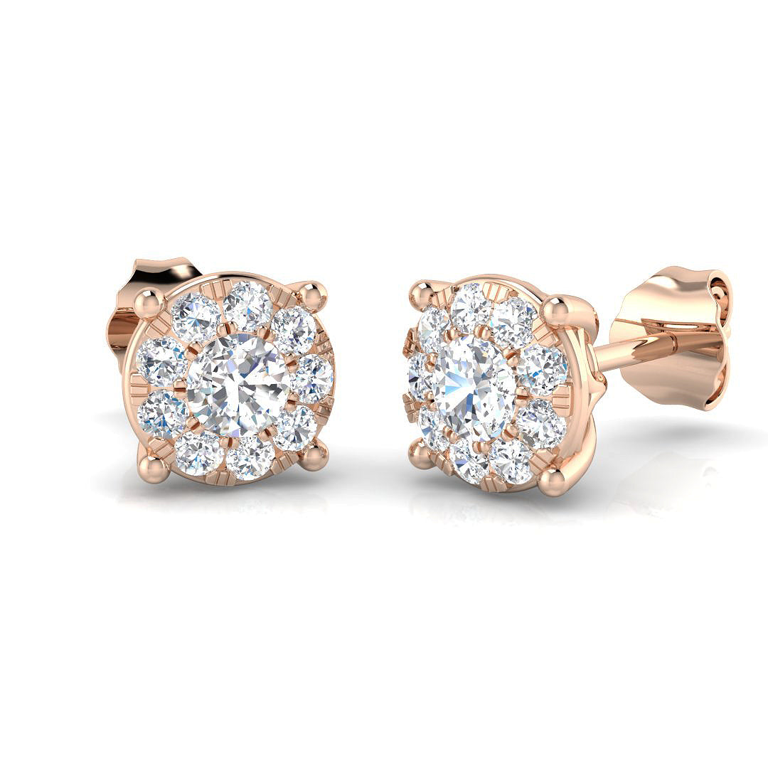 Round Diamond Earrings