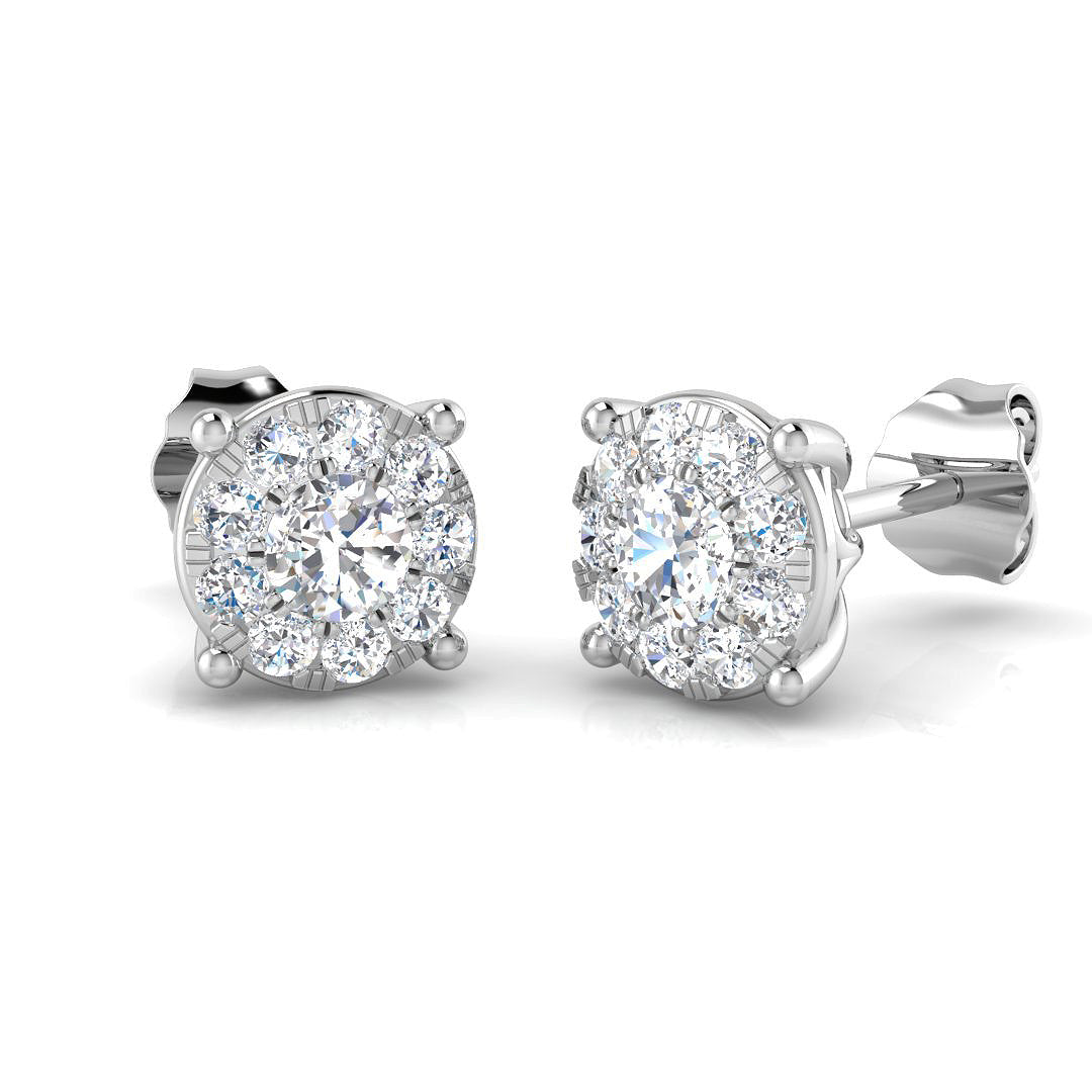 Round Diamond Earrings