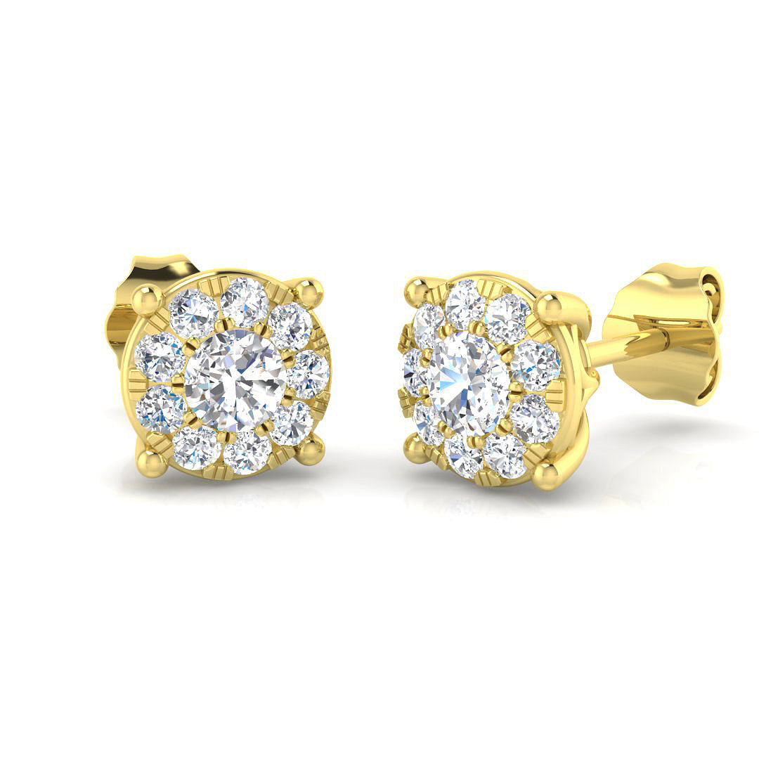 Round Diamond Earrings