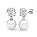 Round Pearl Earrings