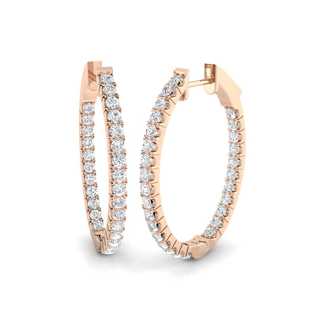 Round Diamond Earrings