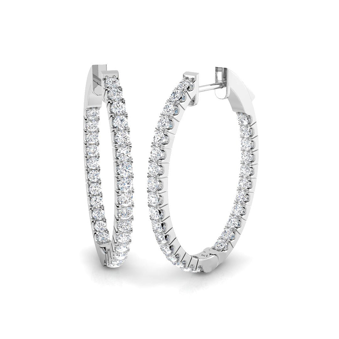 Round Diamond Earrings