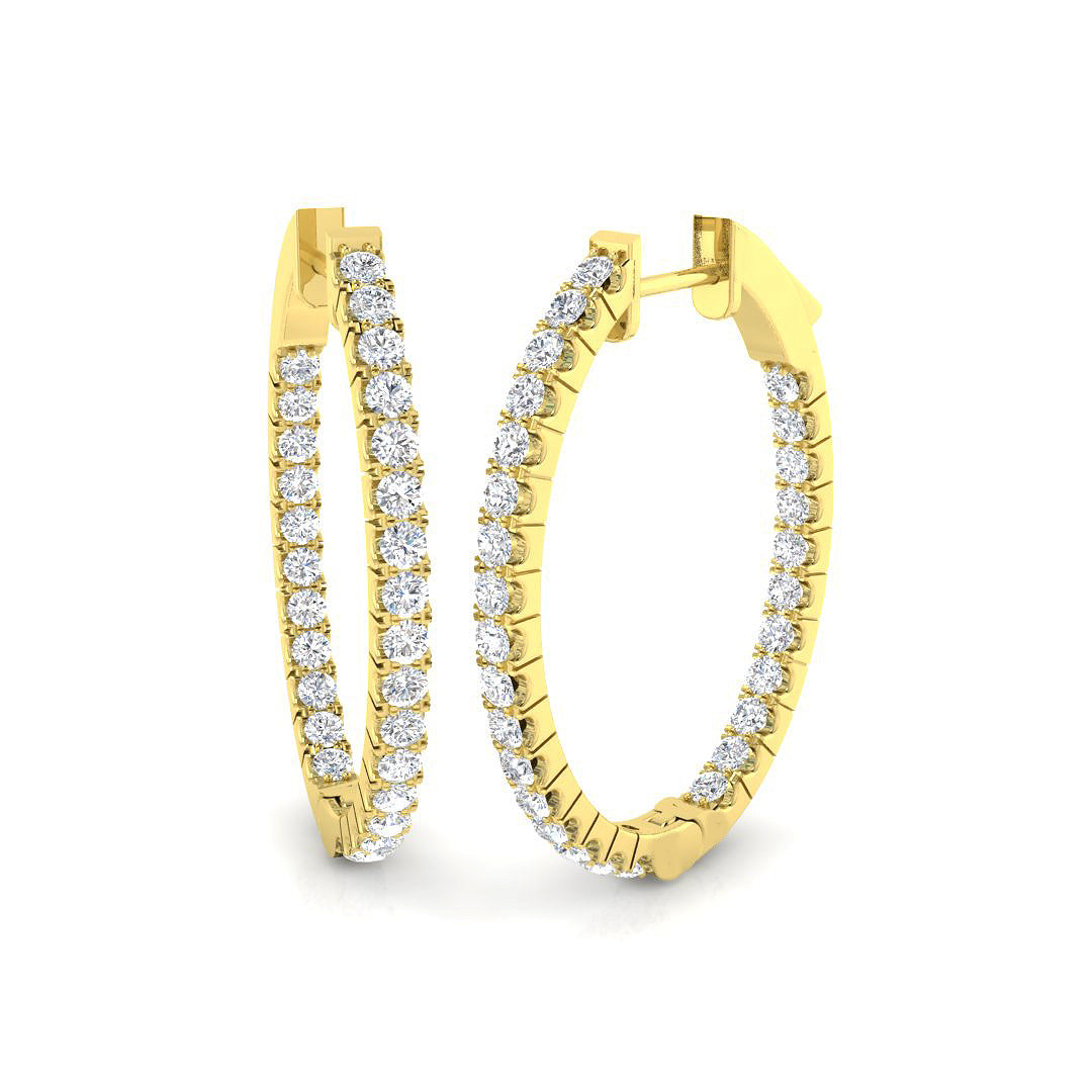 Round Diamond Earrings