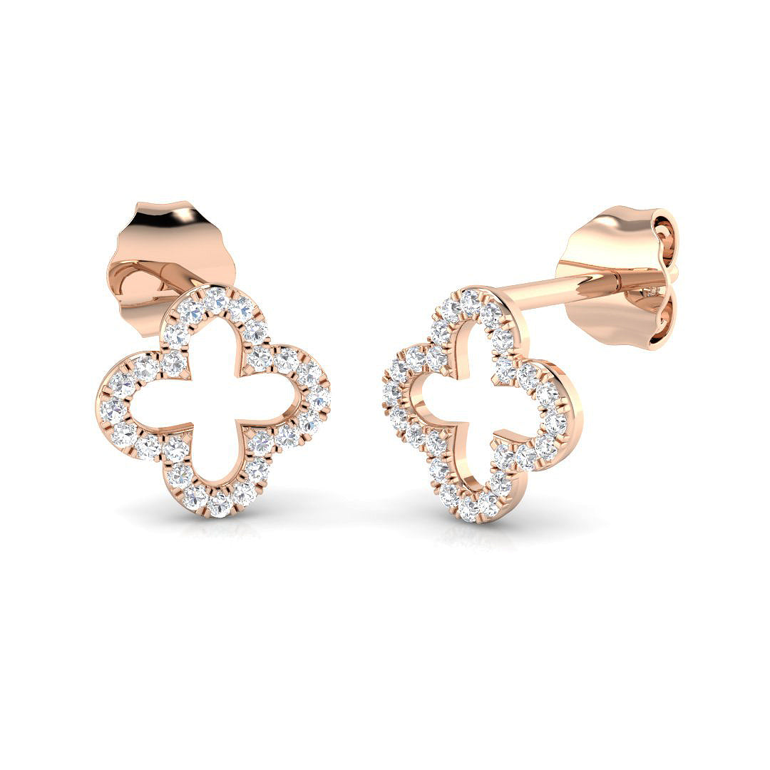 Round Diamond Earrings