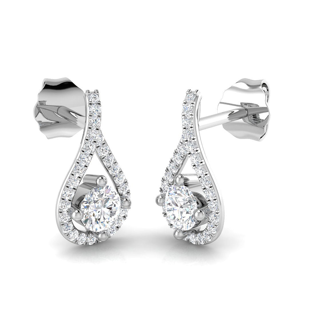 Round Diamond Earrings