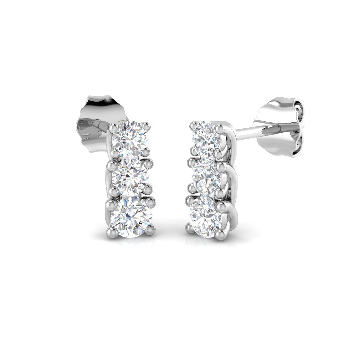 Round Diamond Earrings