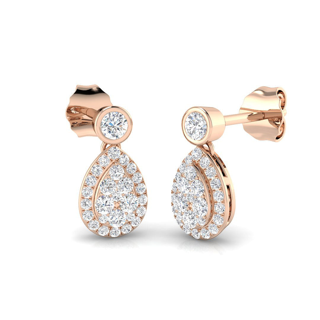 Round Diamond Earrings