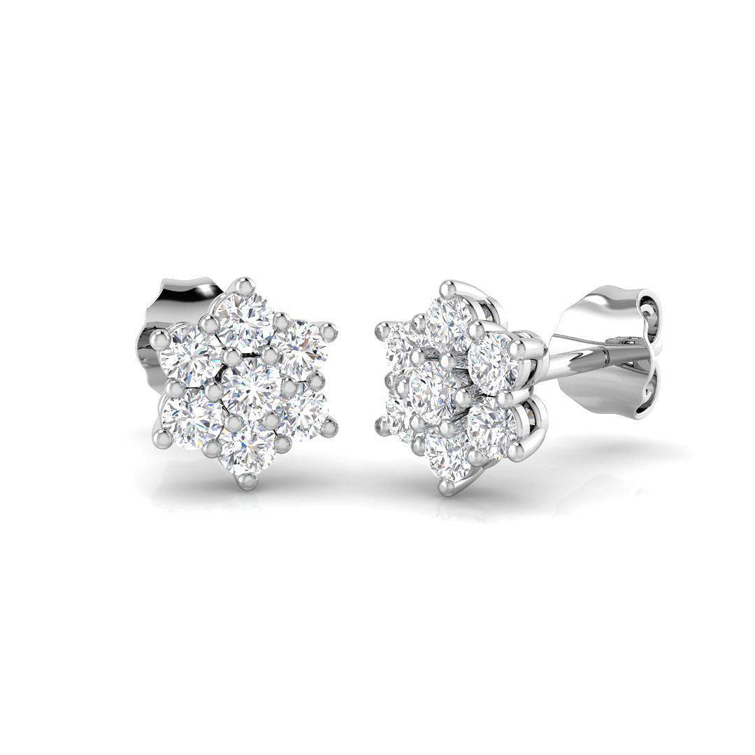 Round Diamond Earrings