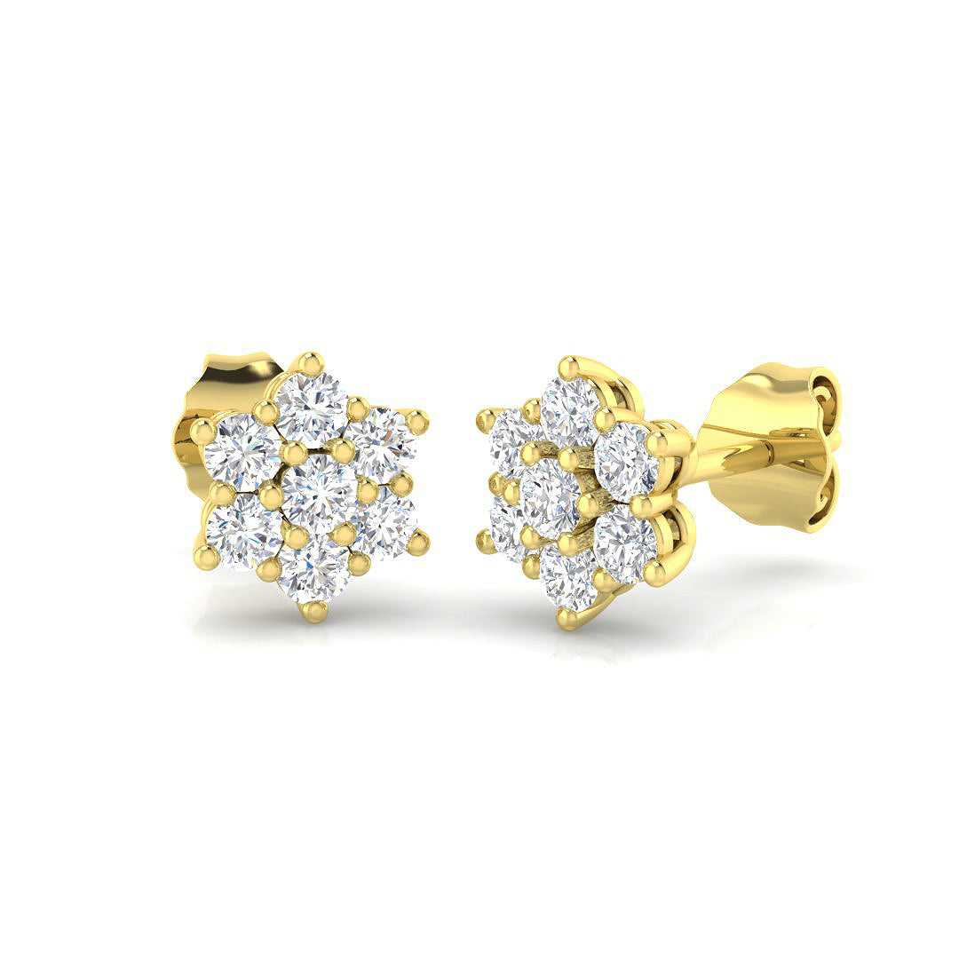 Round Diamond Earrings