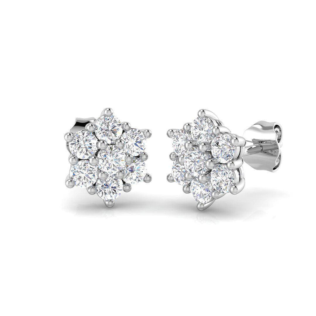 Round Diamond Earrings