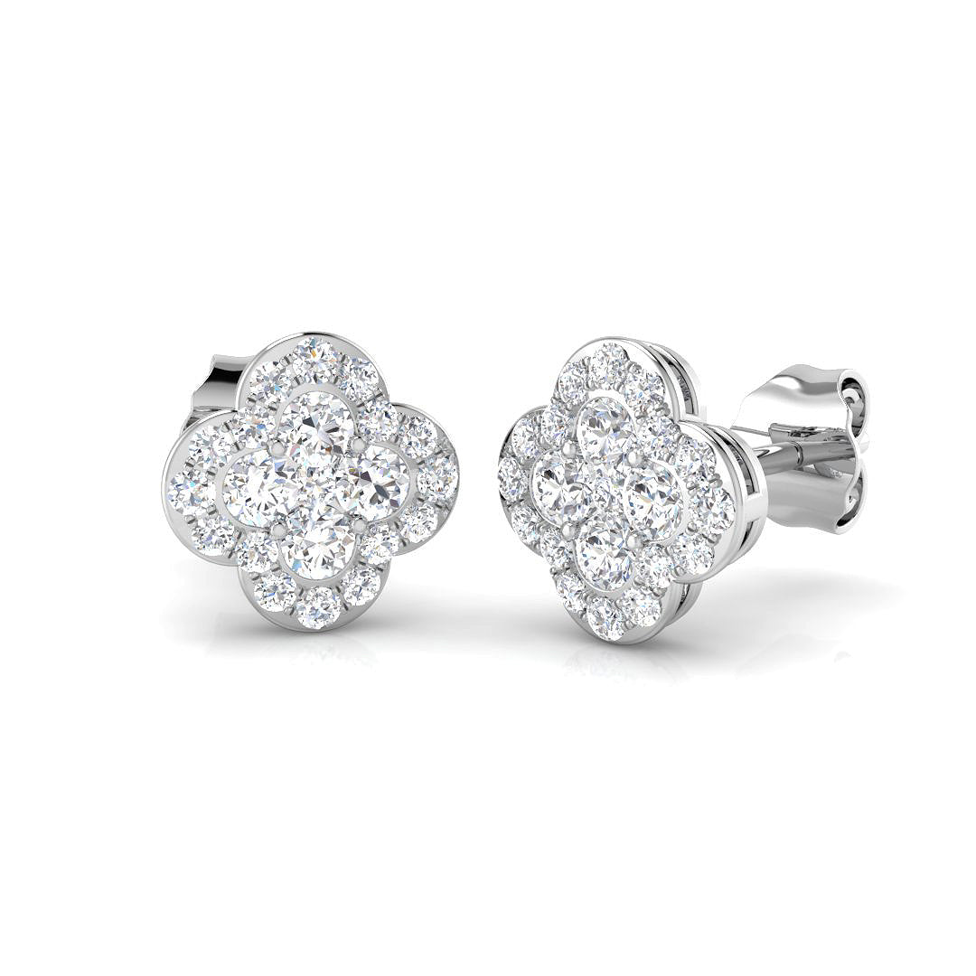 Round Diamond Earrings