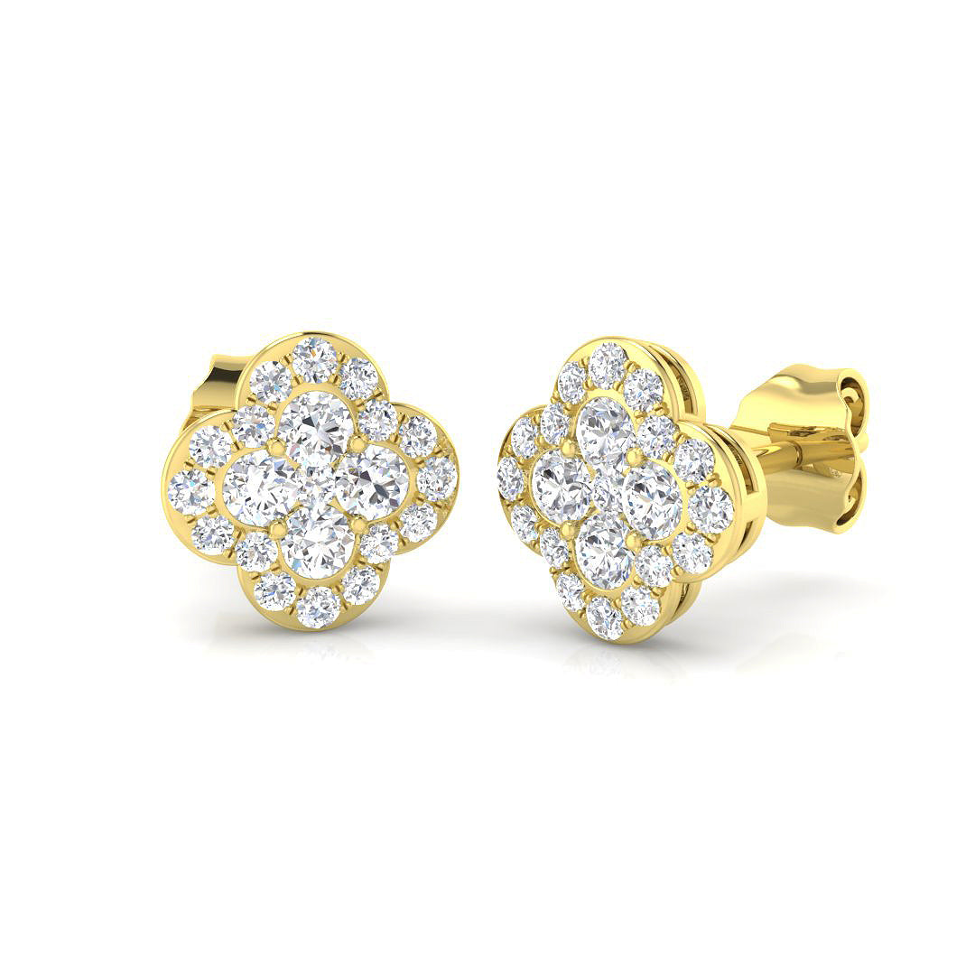 Round Diamond Earrings