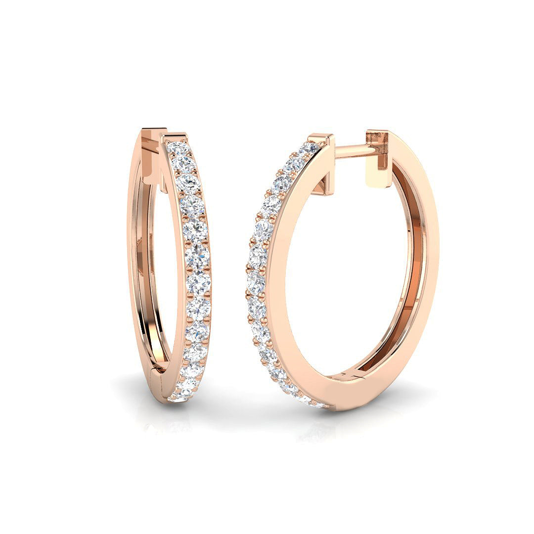 Round Diamond Earrings