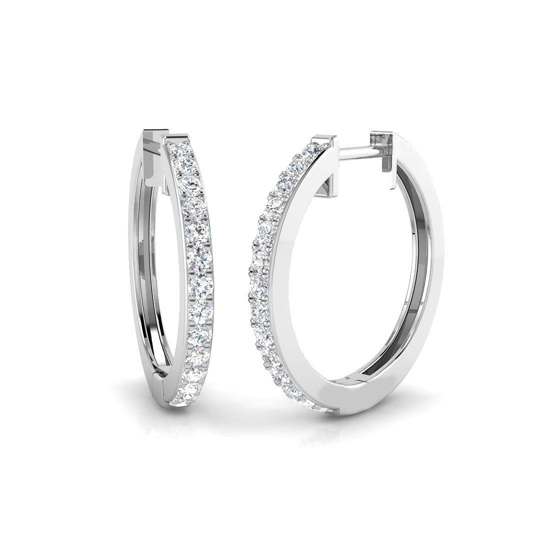 Round Diamond Earrings