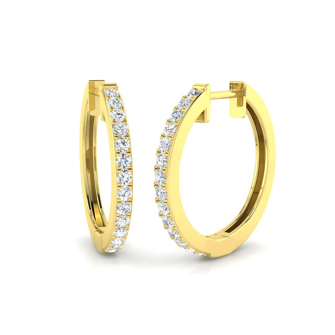 Round Diamond Earrings