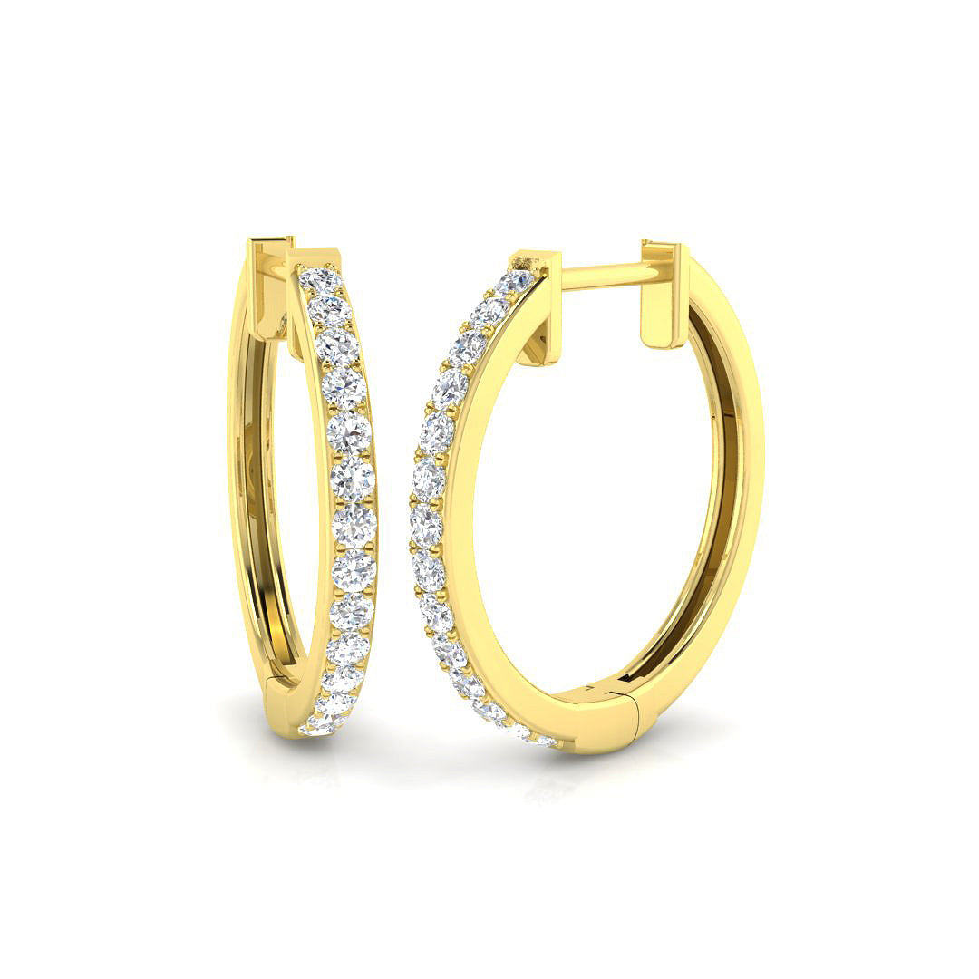 Round Diamond Earrings