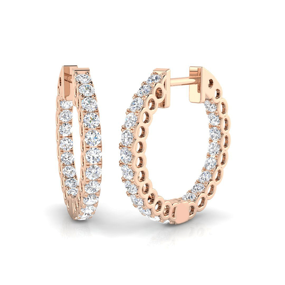 Round Diamond Earrings