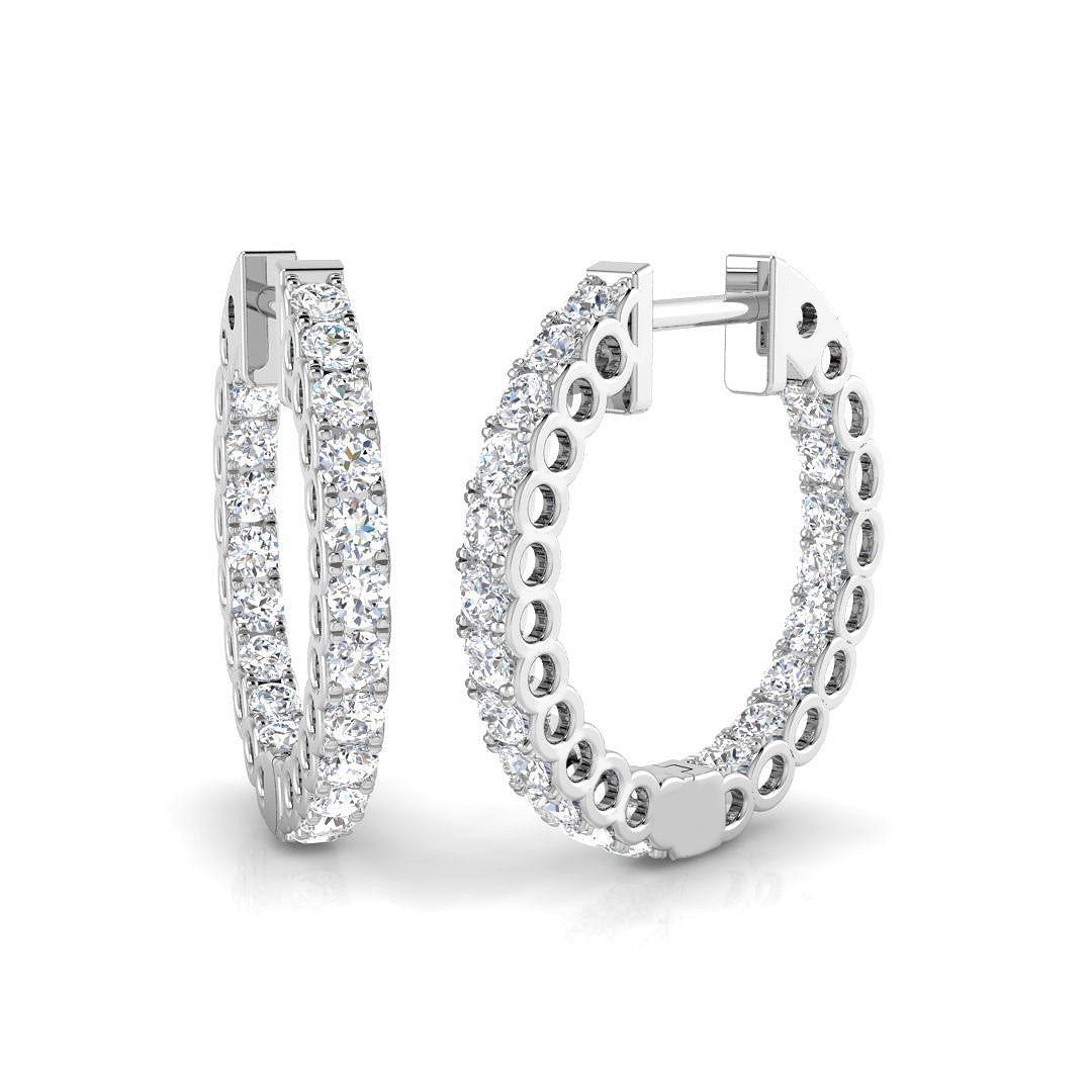 Round Diamond Earrings