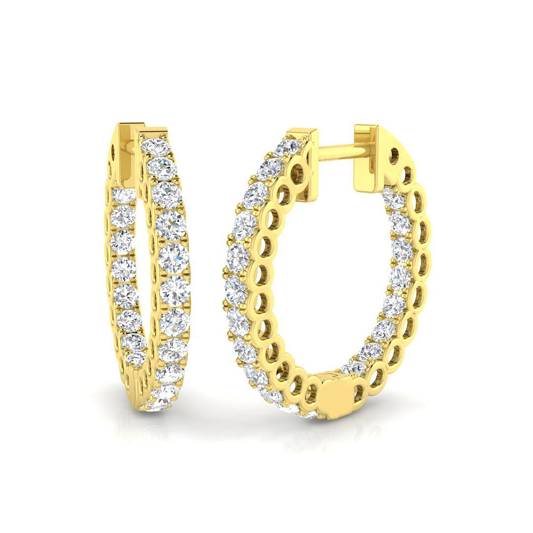 Round Diamond Earrings