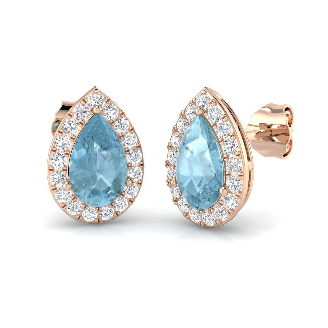 Pear Gemstone Earrings