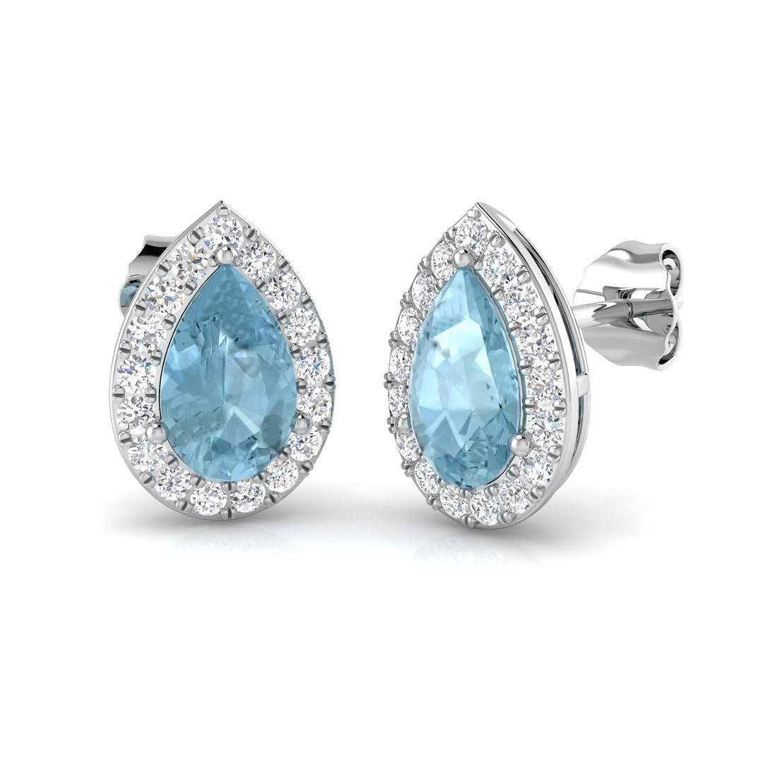 Pear Gemstone Earrings