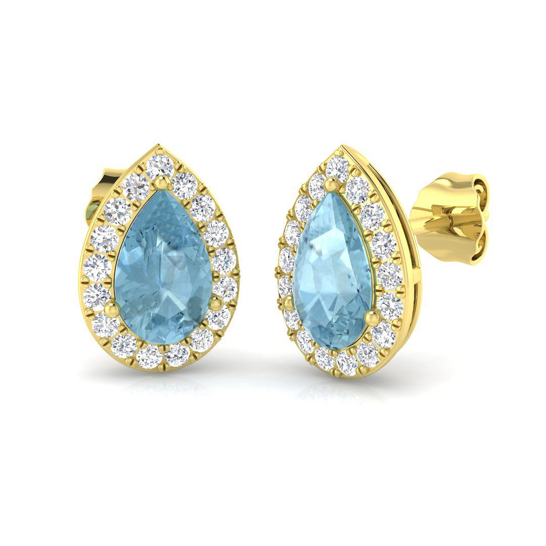 Pear Gemstone Earrings