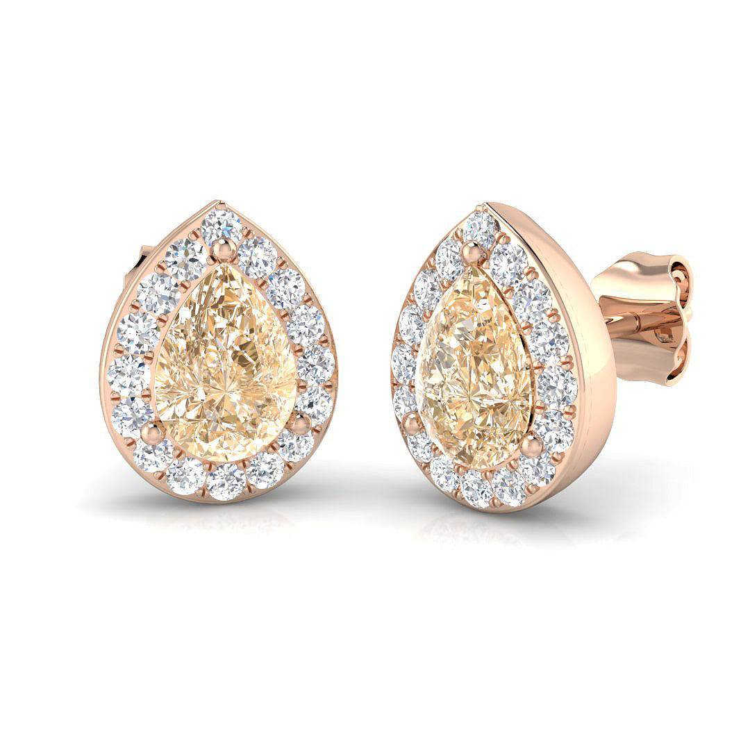 Pear Gemstone Earrings