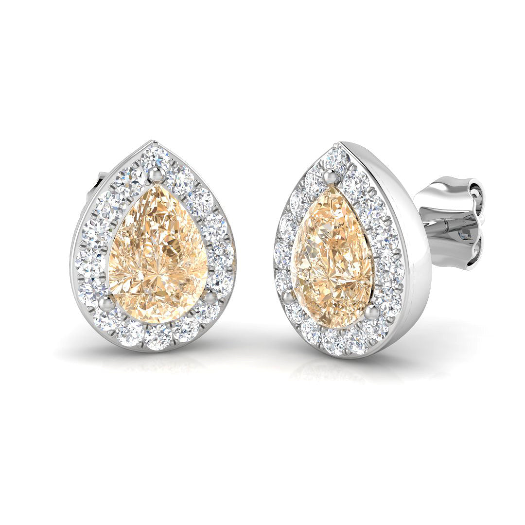 Pear Gemstone Earrings