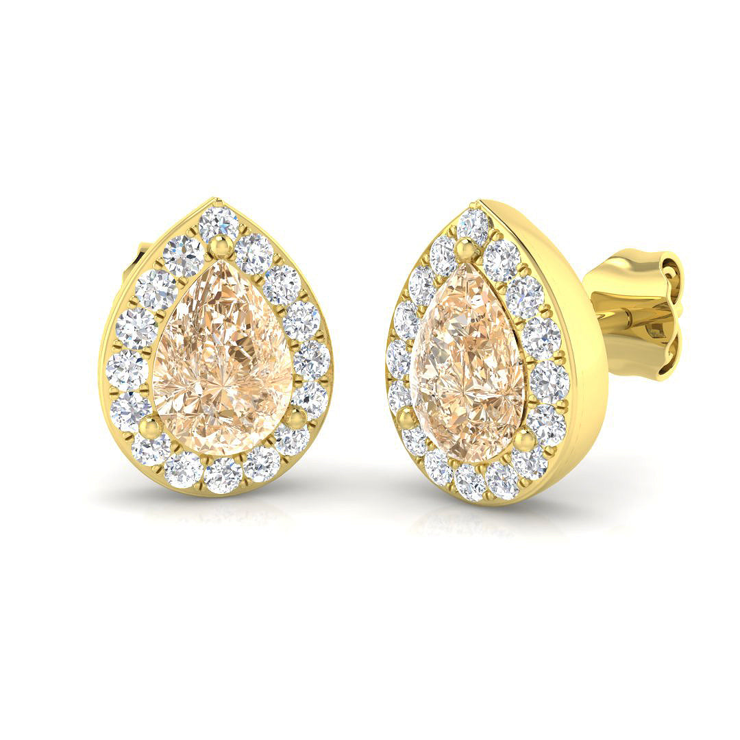 Pear Gemstone Earrings