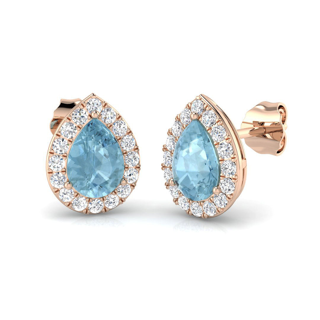 Pear Gemstone Earrings