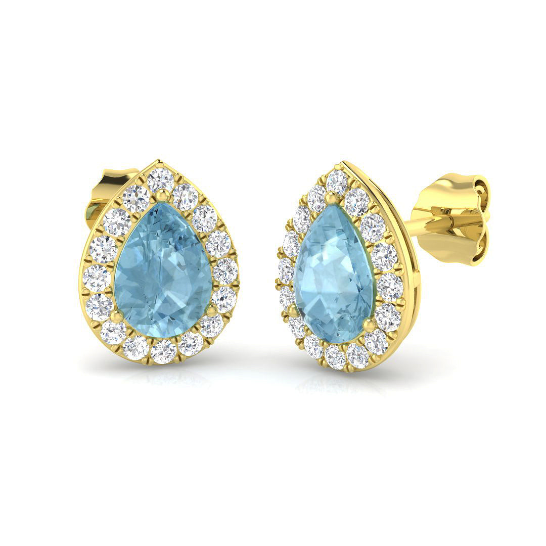 Pear Gemstone Earrings