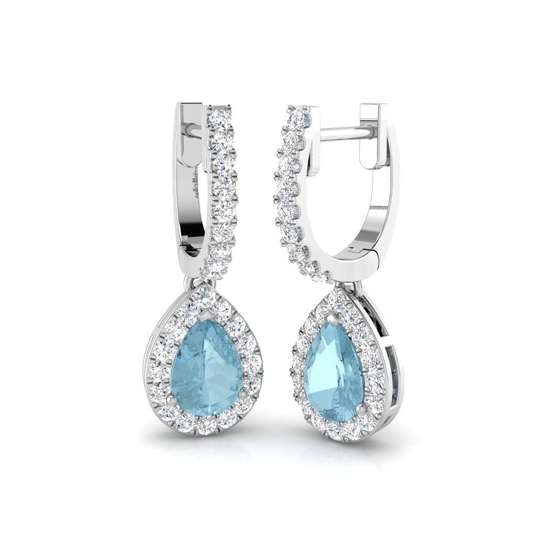 Pear Gemstone Earrings