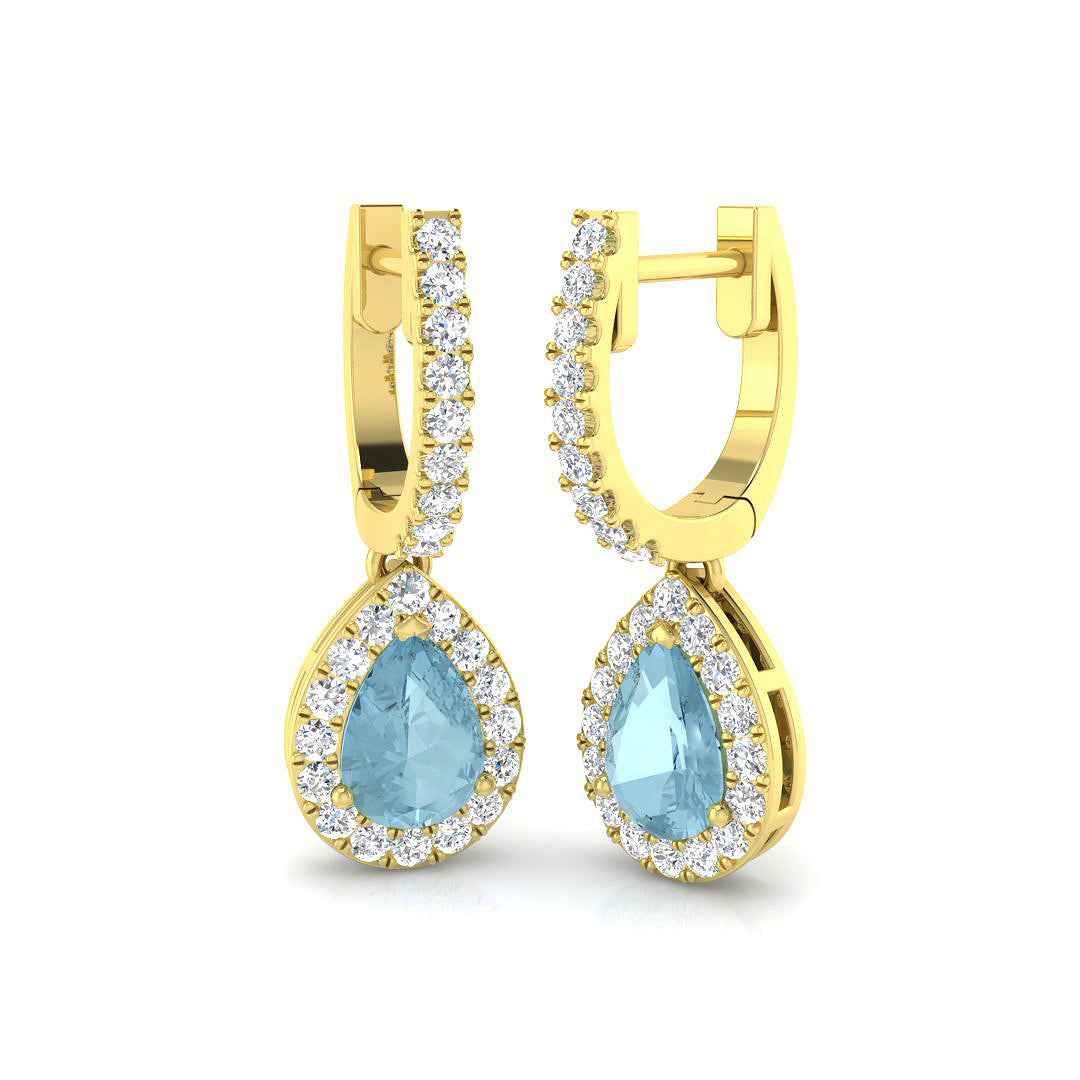 Pear Gemstone Earrings