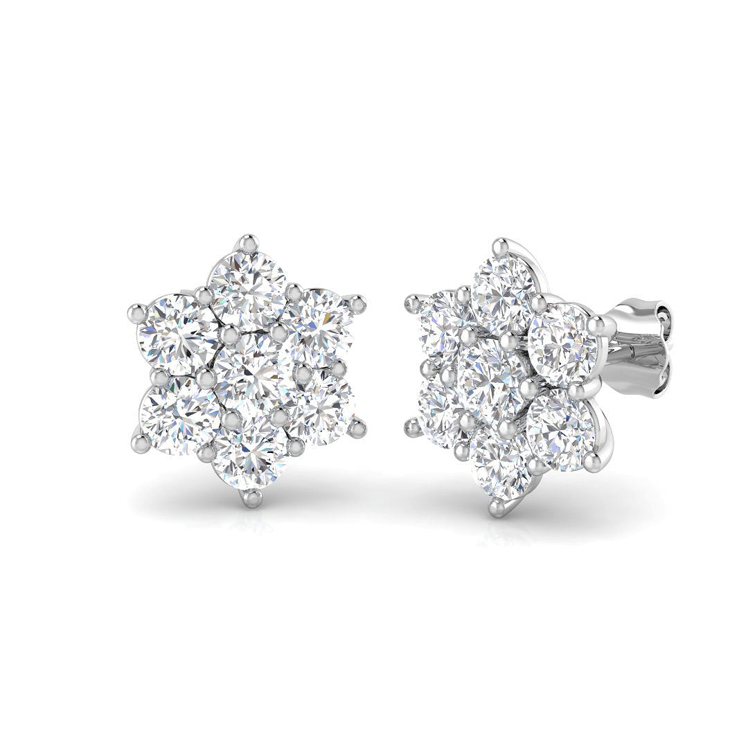 Round Diamond Earrings