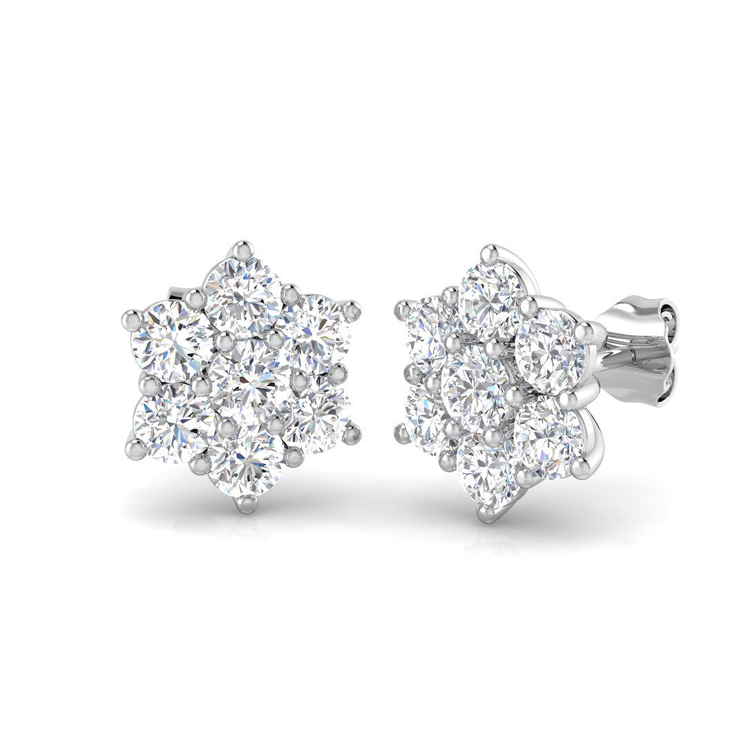 Round Diamond Earrings