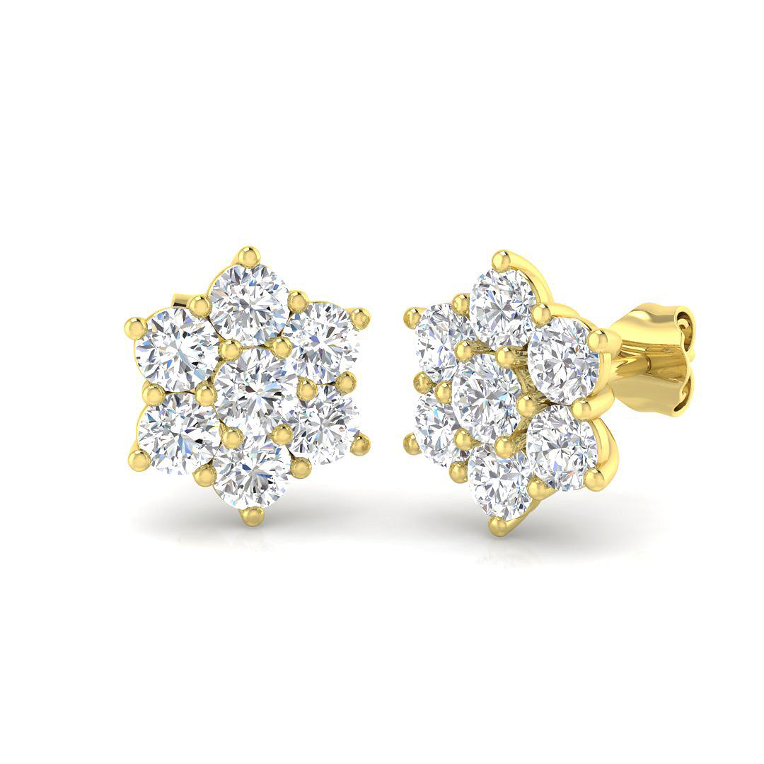Round Diamond Earrings