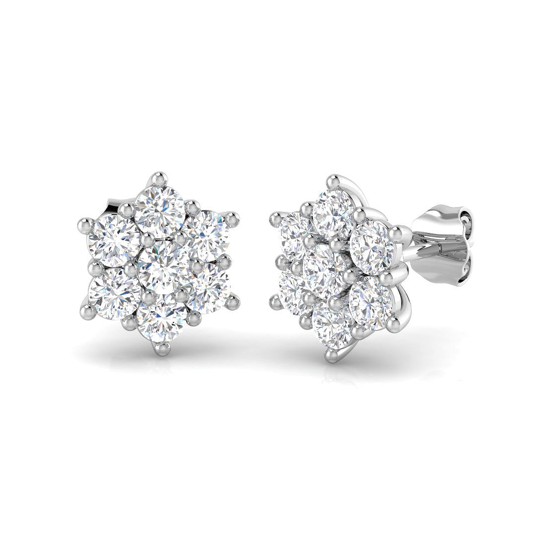 Round Diamond Earrings