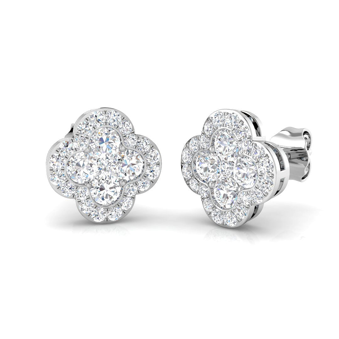 Round Diamond Earrings